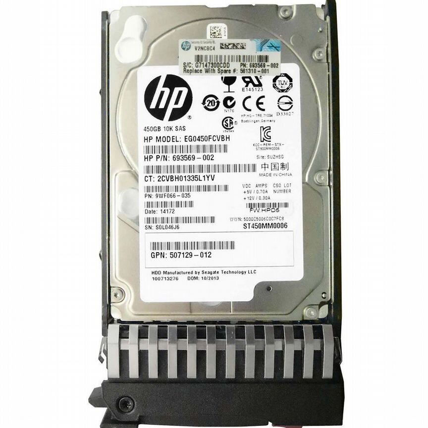 [EG0450FCVBH] Жесткий Диск Hp 450gb Sas 2,5" Hdd Eg0450fcvbh