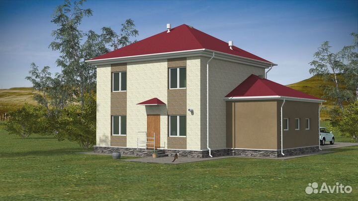 Домокомплект 117,9 кв.м из теплоэффективных блоков