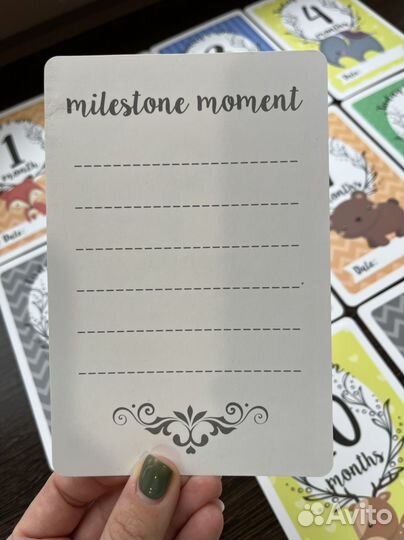 Карточки для фотосессии малыша, стикеры