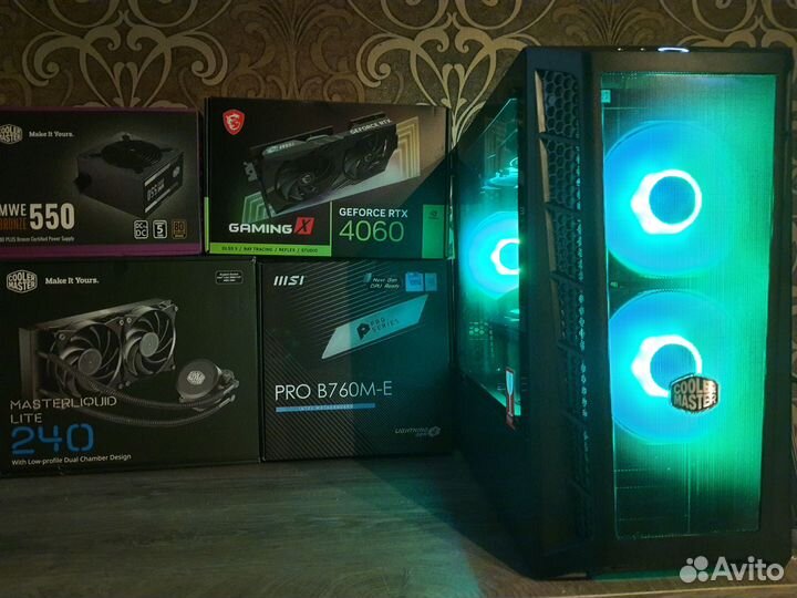 Мощный Пк Core i5 13400F/B760 DDR5 +RTX 4060/Ti