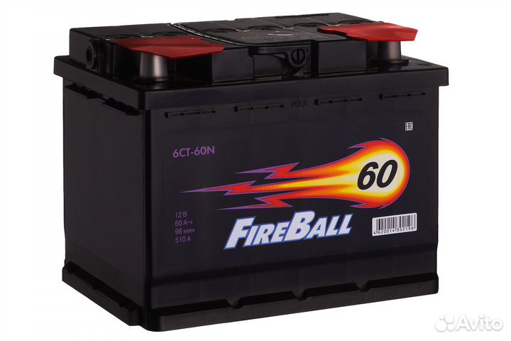 Аккумулятор fire ball 6ст- 60 (1) N