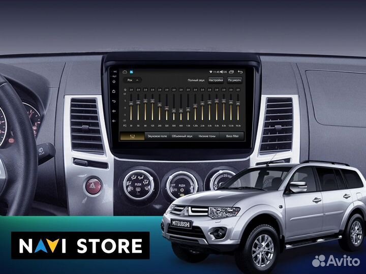 Магнитола Mitsubishi Pajero Sport 2008-2016 4/32Gb