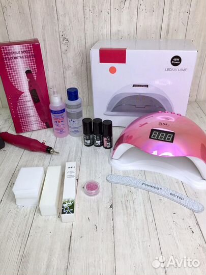 Набор для маникюра, наращивания и дизайна ногтей