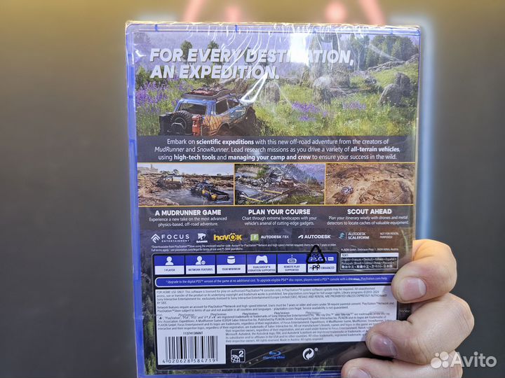 Диск ps4 Expeditions a mudrunner game, русская вер