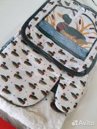 Кухонный фартук, набор Полотенце и прихватки