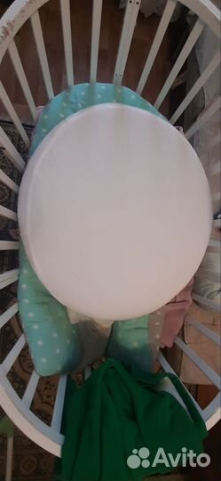 Матрас для детской кроватки овальный