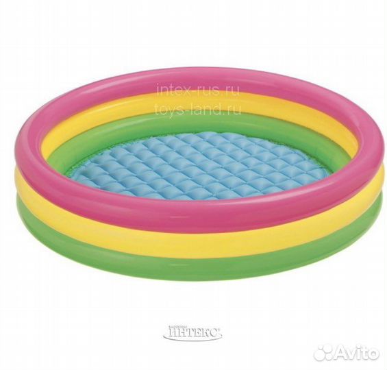 Детский надувной бассейн intex