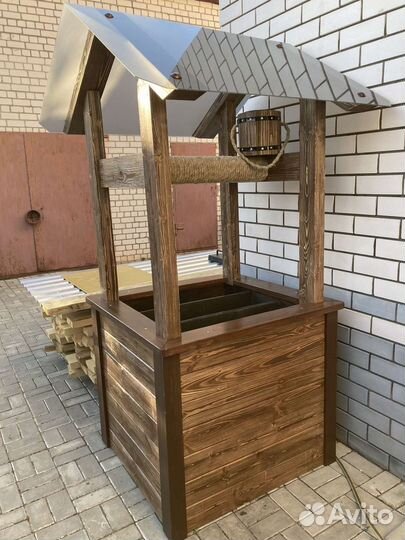 Клумба-колодец