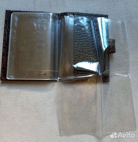 Бумажник для автодокументов из натуральной кожи