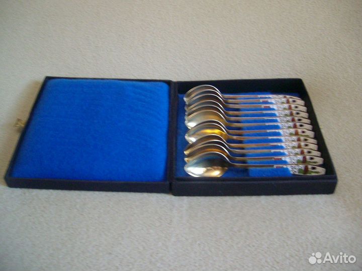 Набор серебряных чайных ложек 12шт. - СССР 875пр