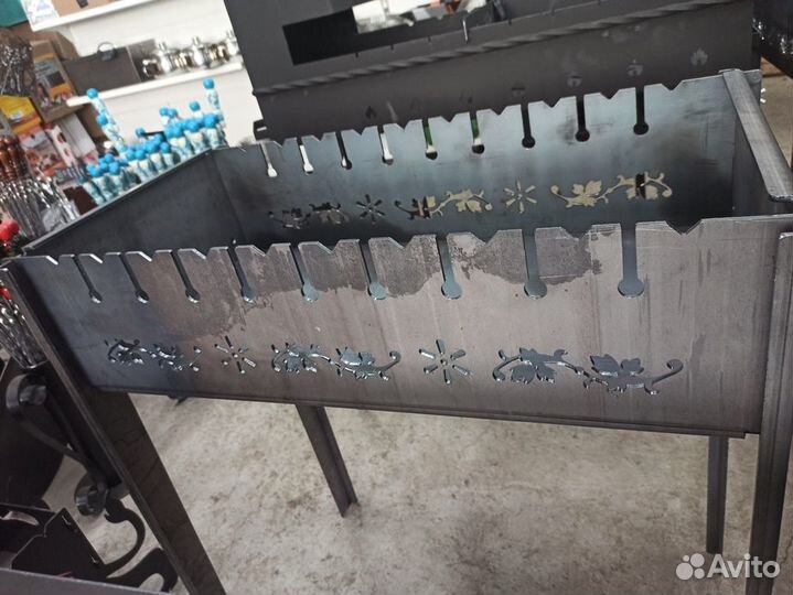 Мангал разборный 75х35х80см (сталь 4мм)