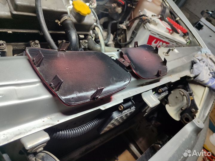 Накладки переднего бампера Лада Калина 1