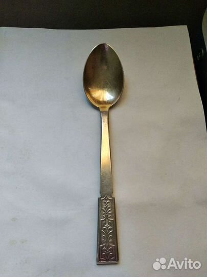 Серебряная чайная ложка 875 пробы