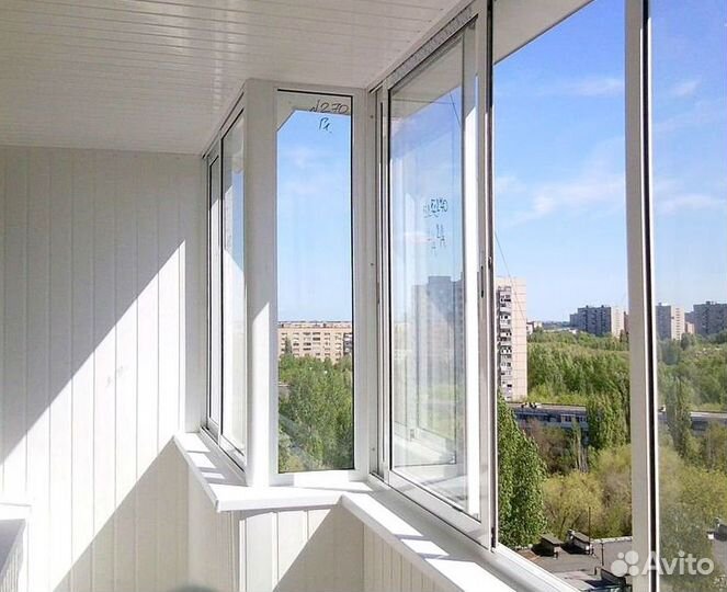 Остекление балконов / отделка балконов