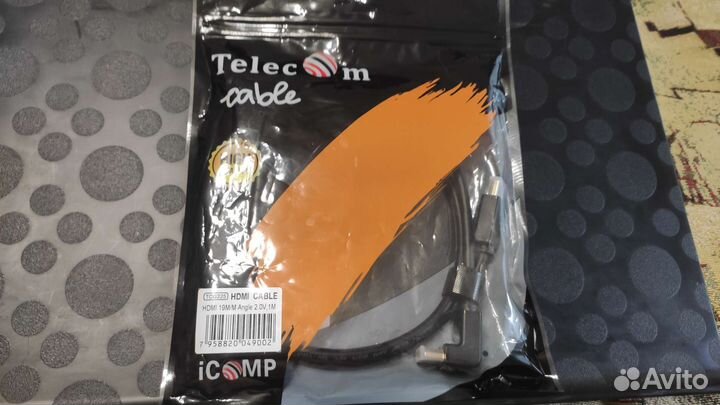 Кабель hdmi 2.0 60Hz угловой 1 метр