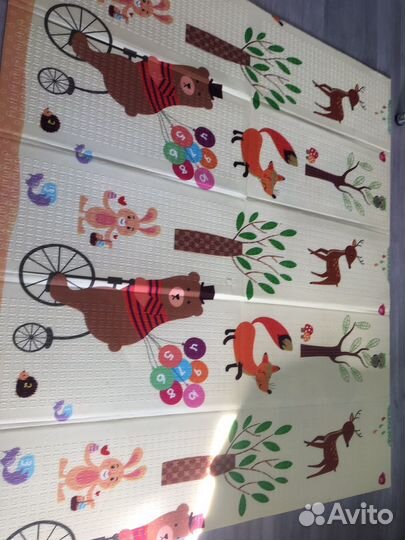 Складной детский термо коврик для ползания