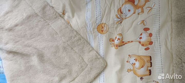 Одеяло 100 шерсть детское новое