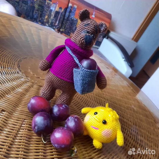 Колобок мягкая игрушка ручной работы на заказ