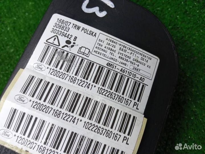 Подушка безопасности в сиденье Ford Focus 2 (2005