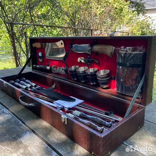 Мужской подарочный набор шампуров