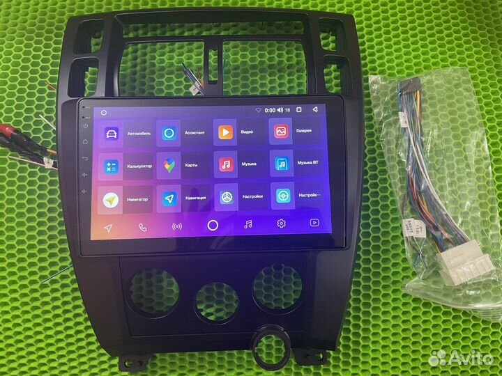 Магнитола на андроиде Хендай Туссан 2007-08