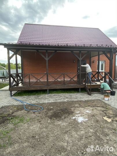 Строительство пристроек террасы веранды