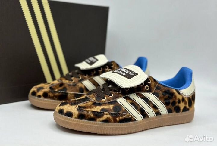 Кеды adidas X wales bonner samba pony LEO brown