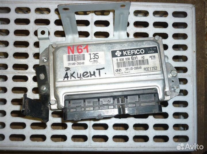 Блок управления двигателем Hyundai Accent седан