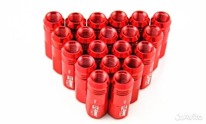 Гайки D1 Spec Racing Nut M12x1.25 (Красный)