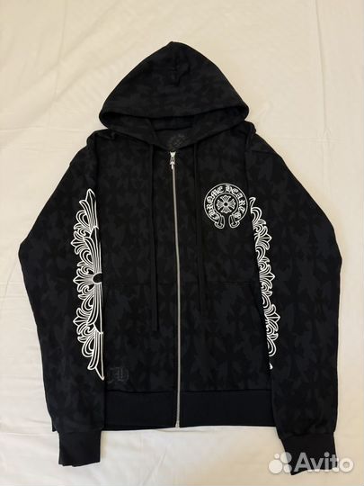 Chrome Hearts zip up Cross print