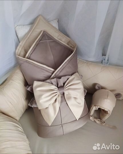 Конверт на выписку для девочки осень зима