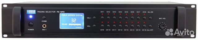 Б/У proaudio PS-16PD авт селектор зон трансляции