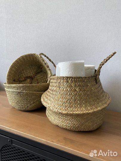 Корзина плетеная как IKEA