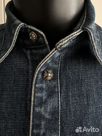 Chrome Hearts denim Cross рубашка