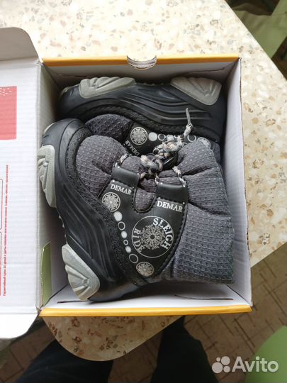 Ботинки детские теплые 22-23 размер