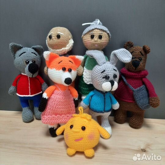 Колобок мягкая игрушка ручной работы на заказ