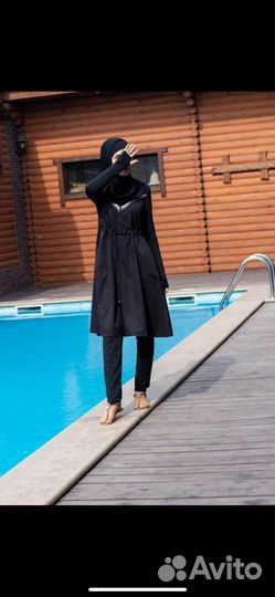 Купальник буркини с кепкой