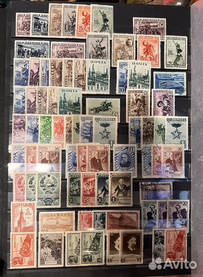 Почтовые марки СССР 1938-1944