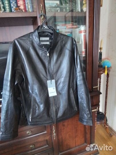 Кожаная куртка мужская 54 56 натур