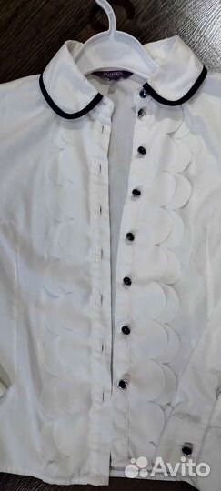 Блузка школьная 128р