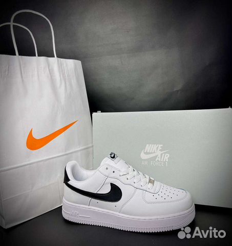 Кроссовки Nike air force 1 (white black)