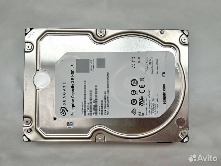 Жесткий диск 1Tb Seagate Enterprise Capacity HDD V