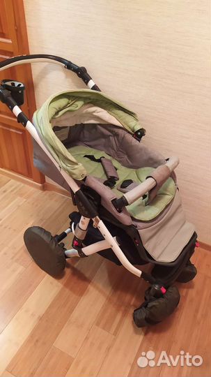 Коляска люлька и прогулочный блок(2 в 1 adamex)