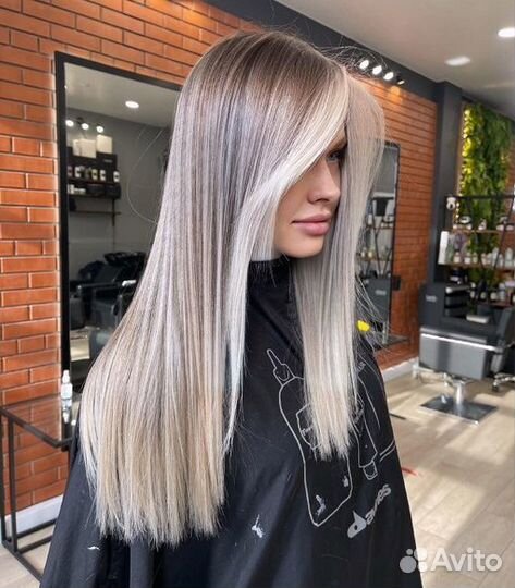 Сложное окрашивание волос, стрижка,полировка волос