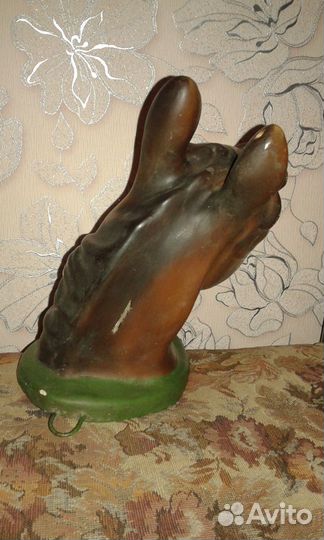 Барельеф настенный (Голова лошади-копилка) СССР