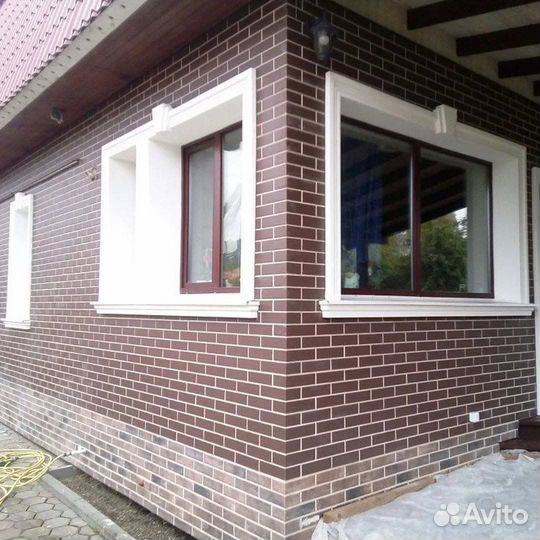 Фасадные термопанели с плиткой