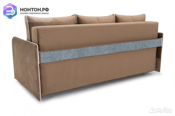 Диван еврокнижка Лозанна коричневый