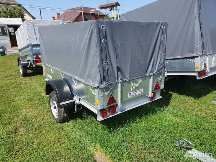 Прицеп оцинк. 2.2х1.3м тент 1000мм Спартак