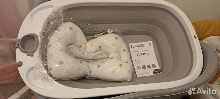 Складная ванночка с гамачком, новая