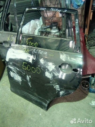 Сеат altea дверь задняя левая